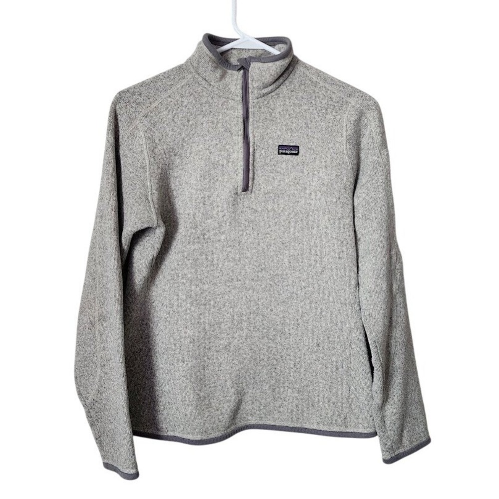 PATAGONIA Better Sweater 1/4 Zip Fleece Pullover Grey Heather Jacket campcore M